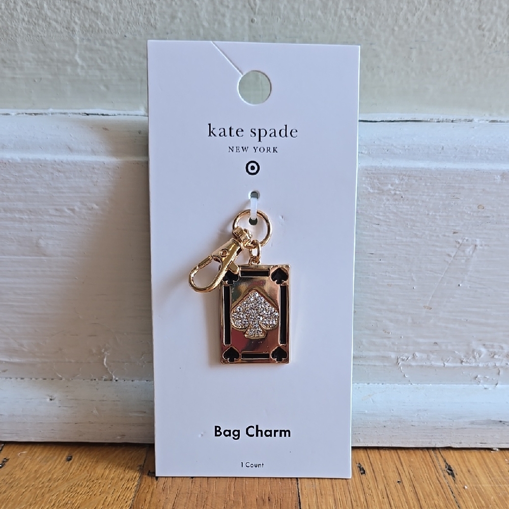 NWT, kate spade new york x Target, Playing Card Bag Charm Keychain - Picture 3 of 11